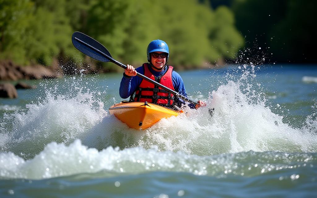 Kayaking adventure on Canadian rivers