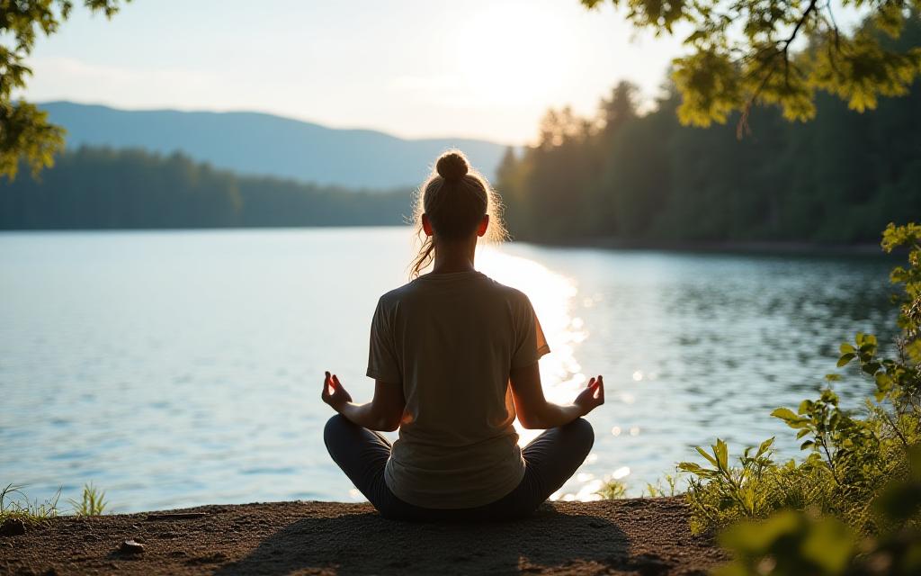 Lakeside meditation and mindfulness