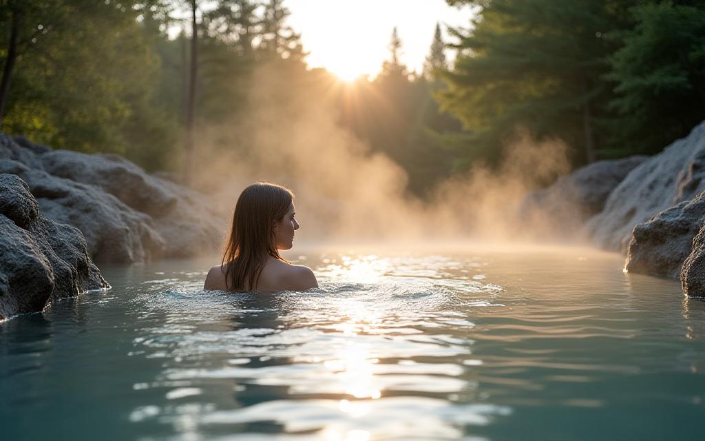 Natural hot springs spa wellness